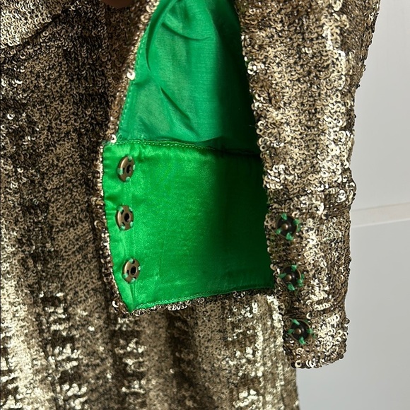ZADIG & VOLTAIRE Gold Roysee Sequin Mini Dress | XS - Picture 7 of 11